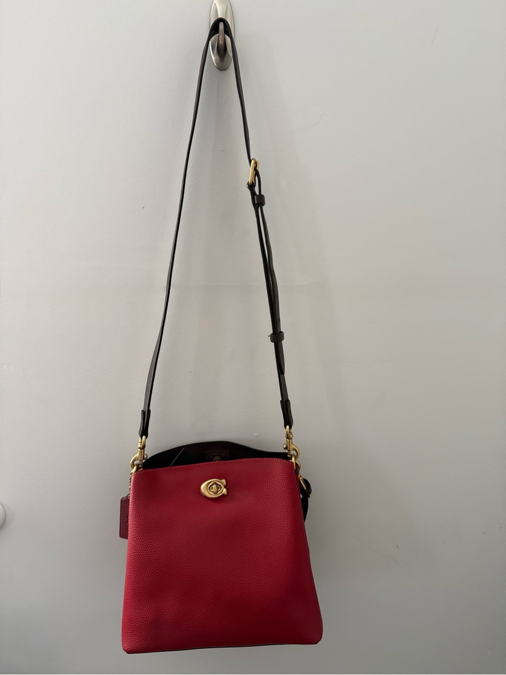Coach Colorblock Leather Willow Bucket Bag